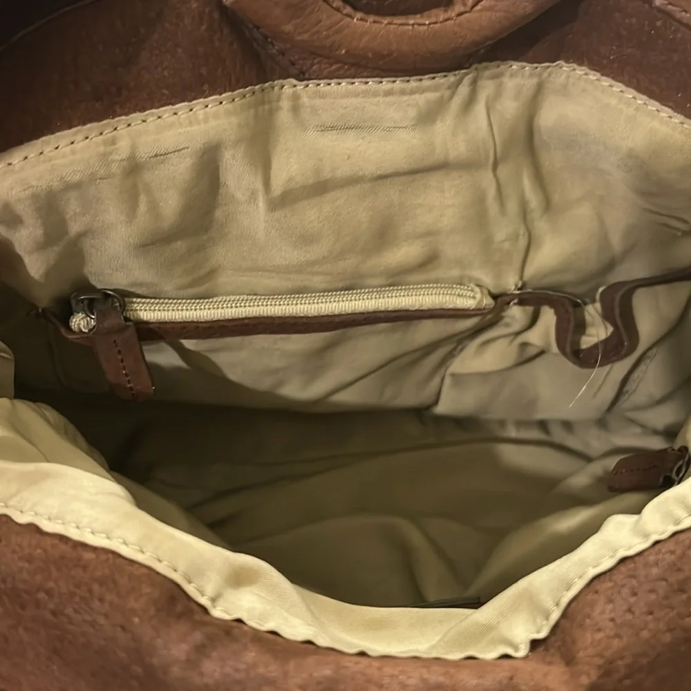 Alfani Brown Leather with Sophisticated Detailing 9 x 12